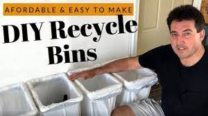 diy recycle bins 4 bins for 20