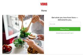 order groceries from vons