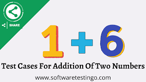 test cases for addition of two numbers
