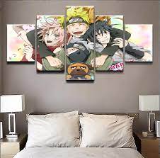 5 Pieces Naruto Role Anime Posters Canvas Prints Modern Decor Kids Room  Home Wall Art Decor One Set Symbol of unity Painting|Painting &  Calligraphy