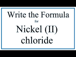 the formula for nickel ii chloride