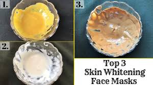 top 3 skin whitening face masks