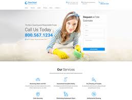 carpet cleaning services one page template