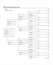 30 5 Generation Family Tree Simple Template Design