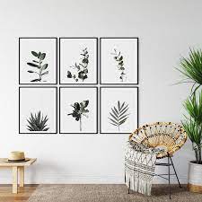 plants framed wall art set of 6