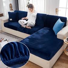 Velvet Sofa Seat Cover Cushion Cover