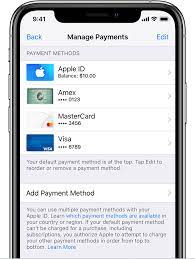 If prompted to update itunes, click download itunes and then restart your computer when prompted. Payment Methods That You Can Use With Your Apple Id Apple Support