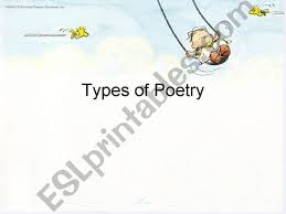 types of poetry acrostic limerick