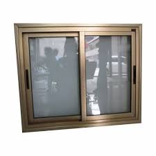 Golden Aluminum Sliding Window