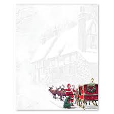 Santas Sleigh Christmas Holiday Paper