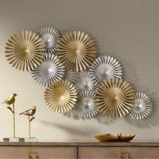 Take your pick from our furniture and accessories and be inspired! Kraft Vision Iron Modern Spark Gold And Silver Finish Rounded Metal Wall Art Size 24 H X 48 W Inches Rs 4590 Piece Id 22427620955
