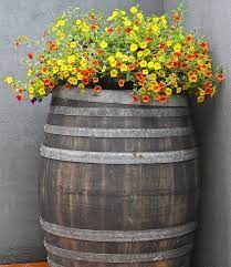 Wine Barrel Planter Barrel Planter