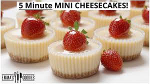 easy 5 minute mini cheesecake recipe