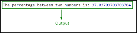how to calculate percene between two