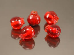 Pomegranate Beads Handmade Glass Beads