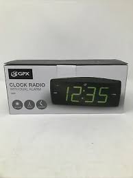 Changes or modifications to this unit not expressly approved by the party. Gpx Am Fm Clock Radio C353b Dual Alarm Green Led Display Battery Backup Open Box 1 00 Picclick