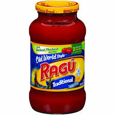 ragu traditional pasta sauce