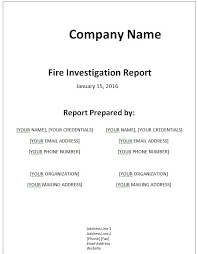 Fictional Report Report Writing Format Report Template