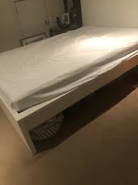 white ikea malm double bed 150 00