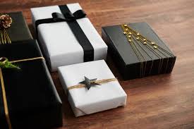 gift boxes decorated with golden twine