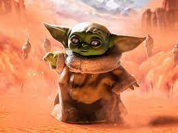 2732x2048 Baby Yoda Grogu Star Wars Art ...