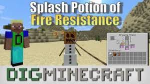 splash potion of fire resistance