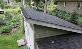 How do you finish the top edge of a shed roof?