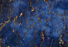 blue marble with gold incrustations