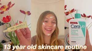 my 13 year old skincare routine vlogs