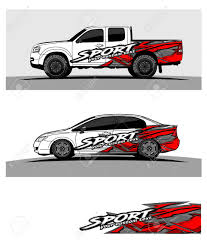 Car Graphic Vector Abstract Racing Shape Design For Vehicle
