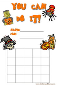 Free Printable Halloween Sticker Charts Halloween Stamp