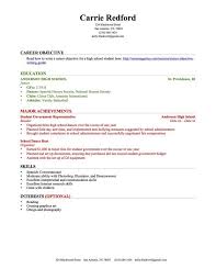 Resume For Highschool Students With No Experience 34599 Cd Org