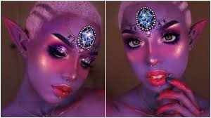 andromedan alien glam makeup tutorial