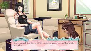 At Your Feet - lesbian foot fetish comedy dating sim