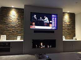 Tv Unit Design With Fireplace