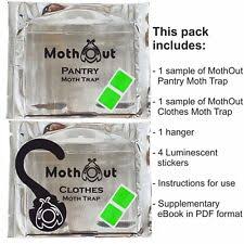mothout 10 pheromone clothes moth traps