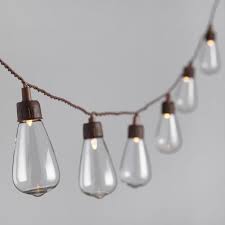Edison Style Solar Led 30 Bulb String Lights World Market