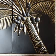 Palm Tree Pressed Metal Wall Art