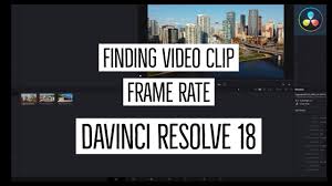 clip frame rate in davinci resolve 18