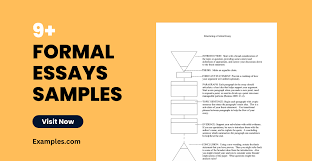 formal essays 9 exles format sle