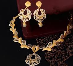 gold necklace set new designs
