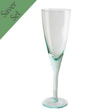 Grehom Champagne Flute Glasses Set Of