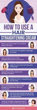 how to use hair straightening cream