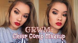 grwm cheer compeion makeup you