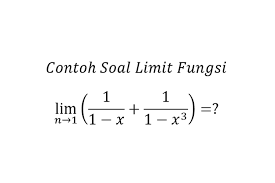 Contoh soal menghitung limit fungsi aljabar dengan subtitusi langsung hitunglah nilai limit setiap fungsi berikut: Contoh Soal Limit Fungsi Halaman All Kompas Com