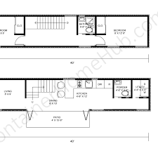 2 Story Container Home Floor Plans