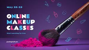 makeup cles ad with brush and