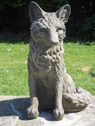 Fox Garden Stone Statue Surrey