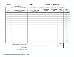 Irs Mileage Log Template Shatterlion Info