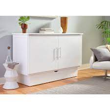 White Murphy Cabinet Bed